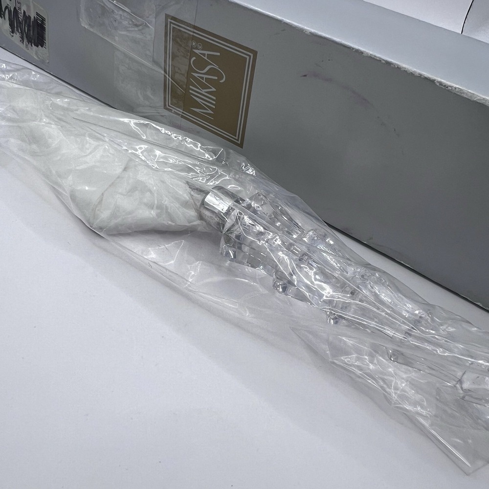 NEW Mikasa STARSHINE Cake Server Spatula Clear Crystal Christmas Tree Handle